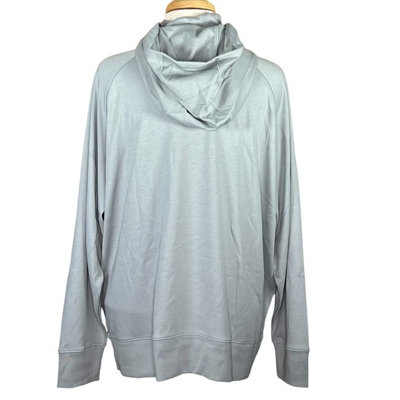 Universal Standard Women’s Funnel Neck Gray Hoodie Medium = 18-20 - Picture 6 of 13
